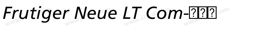 Frutiger Neue LT Com字体转换